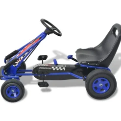 VIDAXL - Kart à pédale avec siège ajustable bleu
