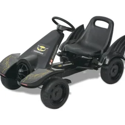 VIDAXL - Kart à pédale avec siège ajustable noir