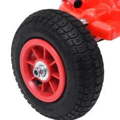 VIDAXL - Kart à pédales avec pneus rouge
