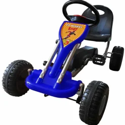 VIDAXL - Kart à pédales bleu