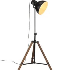 VIDAXL - Lampadaire 25 w noir 75x75x90-150 cm e27