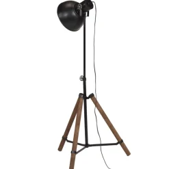 VIDAXL - Lampadaire 25 w noir 75x75x90-150 cm e27