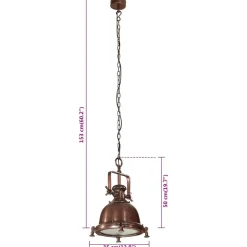 VIDAXL - Lampe suspendue 35x35x153 cm aluminium