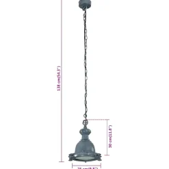 VIDAXL - Lampe suspendue 25x25x138 cm aluminium