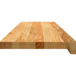 VIDAXL - Marches d'escalier 2 pcs marron clair 90x30x2 cm chêne massif