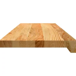 VIDAXL - Marches d'escalier 2 pcs marron clair 80x25x2 cm chêne massif