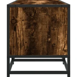 VIDAXL - Meuble tv chêne fumé 180x35x41 cm bois d'ingénierie