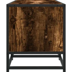 VIDAXL - Meuble tv chêne fumé 180x35x41 cm bois d'ingénierie