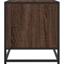VIDAXL - Meuble tv chêne marron 61x40x46 cm bois d'ingénierie et métal