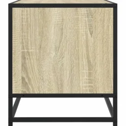 VIDAXL - Meuble tv chêne sonoma 91x40x46 cm bois d'ingénierie et métal