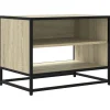 VIDAXL - Meuble tv chêne sonoma 61x40x46 cm bois d'ingénierie et métal