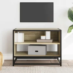 VIDAXL - Meuble tv chêne sonoma 61x40x46 cm bois d'ingénierie et métal