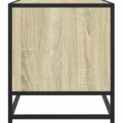 VIDAXL - Meuble tv chêne sonoma 61x40x46 cm bois d'ingénierie et métal