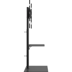 VIDAXL - Meuble tv d'angle 2 niveaux pour 32-65 pouces noir