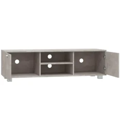 VIDAXL - Meuble tv gris béton 140x40,5x35 cm bois d'ingénierie