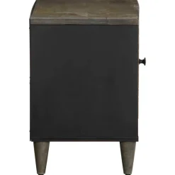 VIDAXL - Meuble tv gris clair 80x31,5x46 cm bois massif de manguier