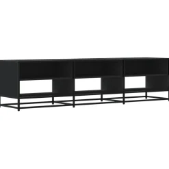 VIDAXL - Meuble tv noir 180x40x46 cm bois d'ingénierie