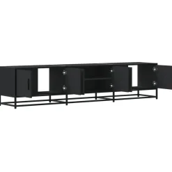 VIDAXL - Meuble tv noir 180x35x41 cm bois d'ingénierie