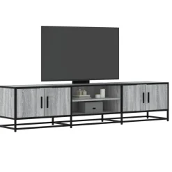 VIDAXL - Meuble tv sonoma gris 180x35x41 cm bois d'ingénierie