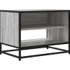 VIDAXL - Meuble tv sonoma gris 61x40x46 cm bois d'ingénierie et métal