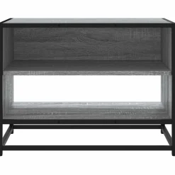 VIDAXL - Meuble tv sonoma gris 61x40x46 cm bois d'ingénierie et métal