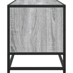 VIDAXL - Meuble tv sonoma gris 80x34,5x40 cm bois d'ingénierie et métal