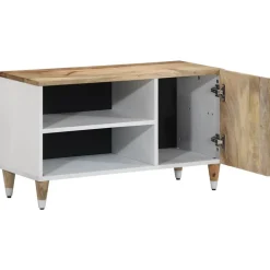 VIDAXL - Meuble tv 80x31,5x46 cm bois massif de manguier