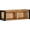 VIDAXL - Meuble tv 80x30x25 cm bois massif de manguier brut