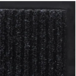 VIDAXL - Paillasson noir pvc 90 x 150 cm