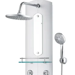 VIDAXL - Panneau de douche 25 x 43 x 120 cm argenté