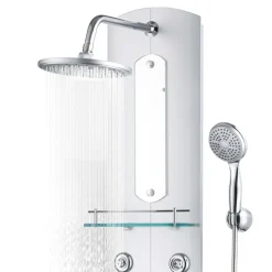 VIDAXL - Panneau de douche 25 x 43 x 120 cm argenté