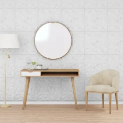 VIDAXL - Panneaux muraux 12 pcs blanc 50x50 cm xps 3 m² améthyste