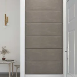 VIDAXL - Panneaux muraux 12 pcs gris clair 90x30 cm velours 3,24 m²