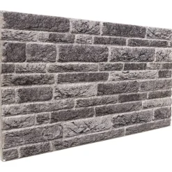 VIDAXL - Panneaux muraux 3d 10 pcs anthracite 100x50 cm eps