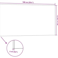 VIDAXL - Panneaux muraux 3d 10 pcs marron foncé 100x50 cm eps