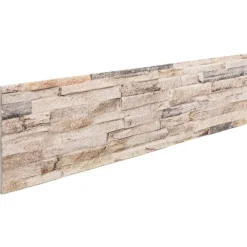 VIDAXL - Panneaux muraux 3d 14 pcs blanc et rouge 100x25 cm eps