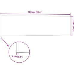 VIDAXL - Panneaux muraux 3d 14 pcs blanc et rouge 100x25 cm eps