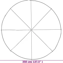 VIDAXL - Parachute de jeu pour enfants ø3,5 m tissu