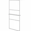 VIDAXL - Paroi de douche et étagère chrome 90x195 cm verre esg&aluminium