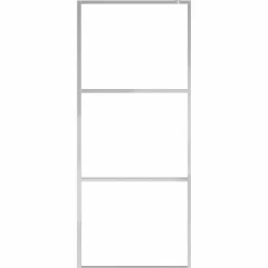 VIDAXL - Paroi de douche et étagère chrome 90x195 cm verre esg&aluminium