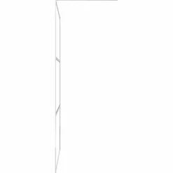 VIDAXL - Paroi de douche et étagère chrome 90x195 cm verre esg&aluminium