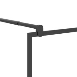 VIDAXL - Paroi de douche 90x195 cm verre esg demi-dépoli noir