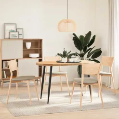 VIDAXL - Pieds de table console coniques 4 pièces noir 72-73 cm acier