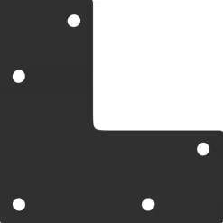 VIDAXL - Pieds de table console coniques 4 pièces noir 72-73 cm acier