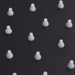 VIDAXL - Pomme de douche pluie acier inoxydable 20x20 cm carrée noir