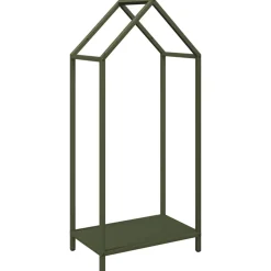 VIDAXL - Portant de bois chauffage vert olive 40x25x90 cm