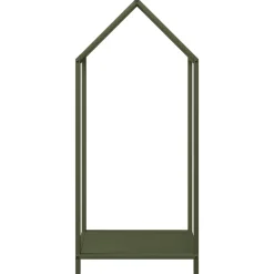 VIDAXL - Portant de bois chauffage vert olive 40x25x90 cm