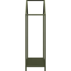 VIDAXL - Portant de bois chauffage vert olive 40x25x90 cm