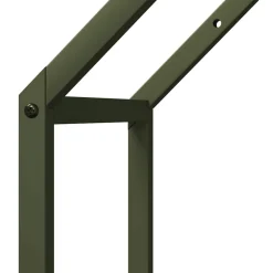 VIDAXL - Portant de bois chauffage vert olive 40x25x90 cm