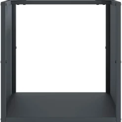 VIDAXL - Portant de bois chauffage anthracite 40x40x40 cm